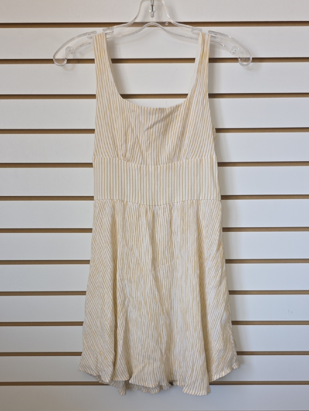 Yellow Pinstripes Dress XS